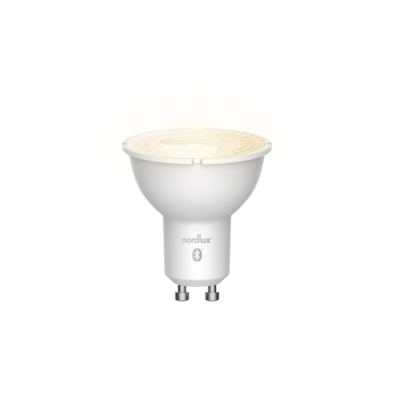 Nordlux Smart GU10 Leuchtmittel dimmbar angenehmes Licht 4,7W wie 50W 2700K warmweiß - Smart Home System Bluetooth, WLAN